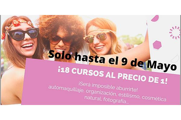 El pack-WOMAN: 18 cursos online y ebooks al precio de 1, disponible del 1 al 9 de mayo!