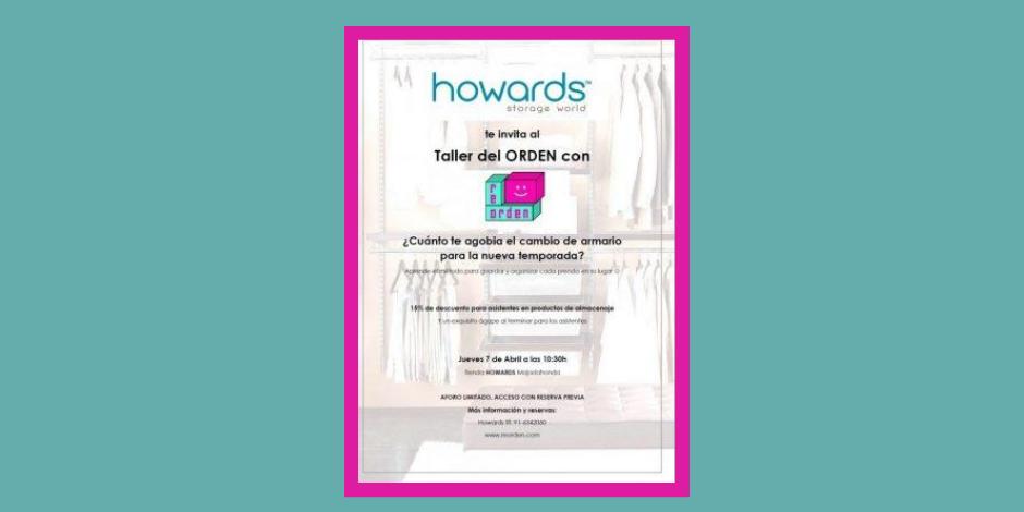 HOWARDS y Re-Orden presentan su primer taller conjunto